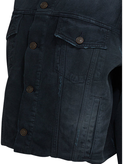 Denim jacket with old effect Jackets and Coats