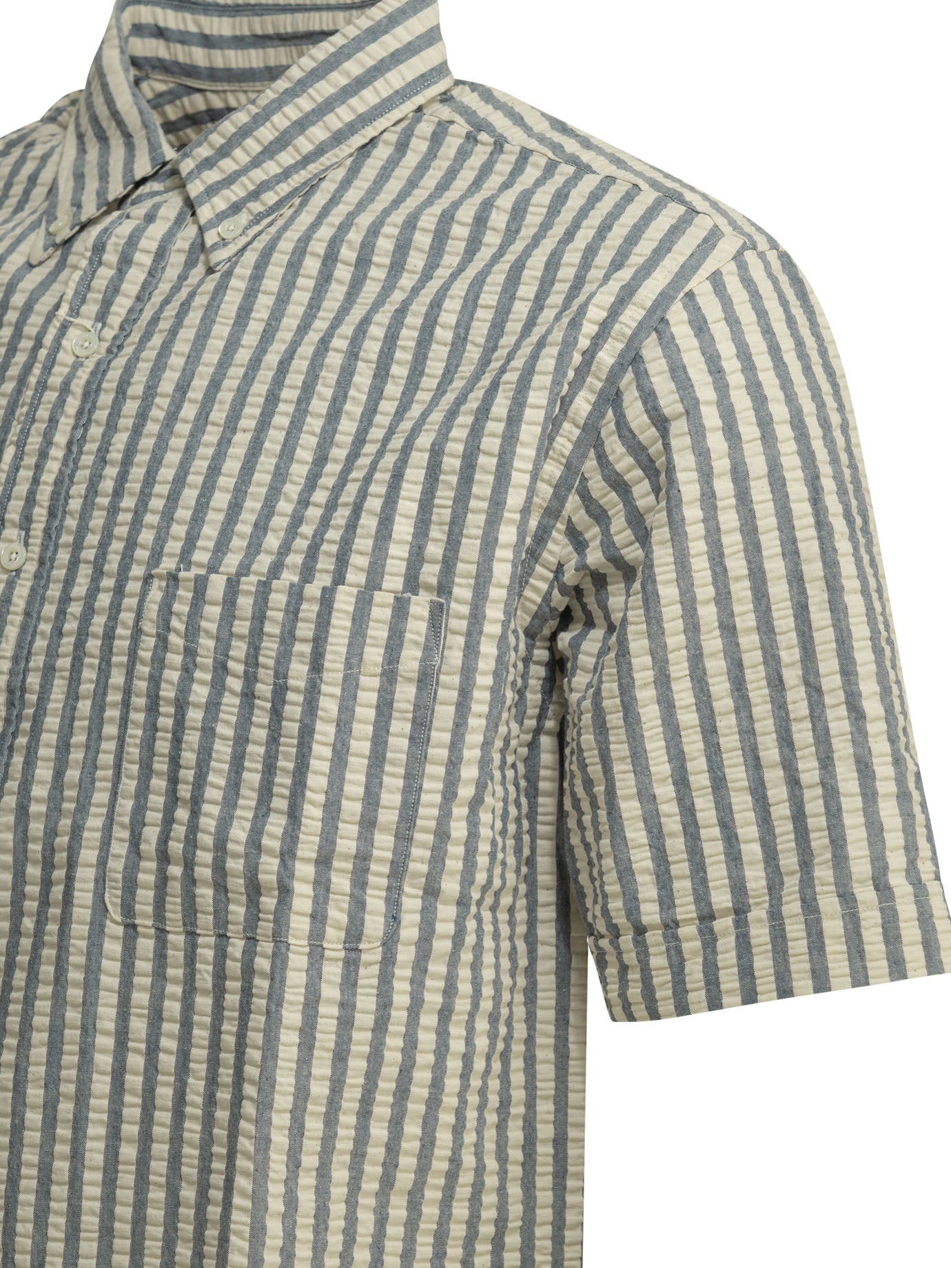 Casual cotton seersucker shirt Shirts