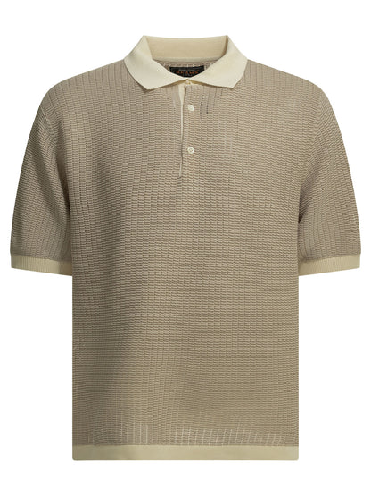 Polo shirt with buttons made of washi yarn Polo shirts