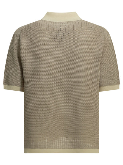 Polo shirt with buttons made of washi yarn Polo shirts