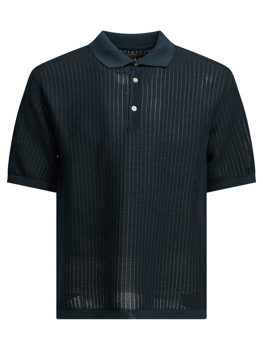 Polo shirt with buttons made of washi yarn Polo shirts