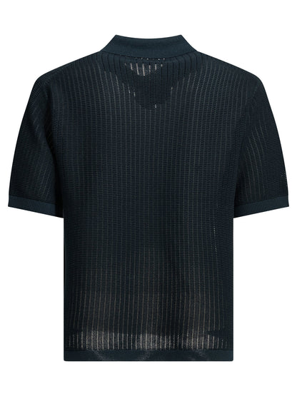 Polo shirt with buttons made of washi yarn Polo shirts
