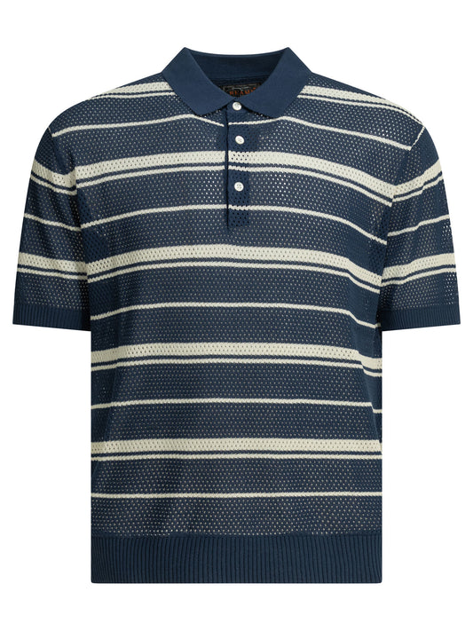 Striped button-down polo shirt Polo shirts