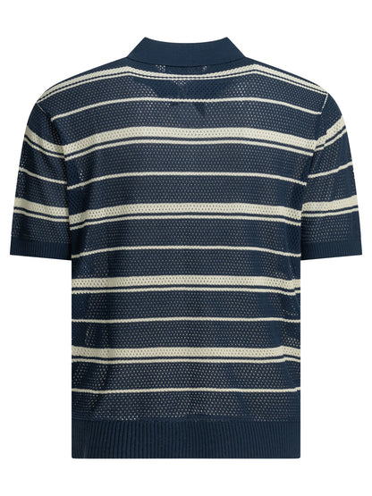 Striped button-down polo shirt Polo shirts