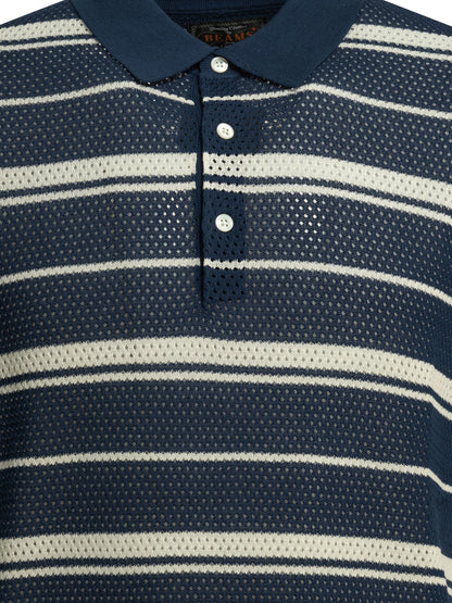 Striped button-down polo shirt Polo shirts