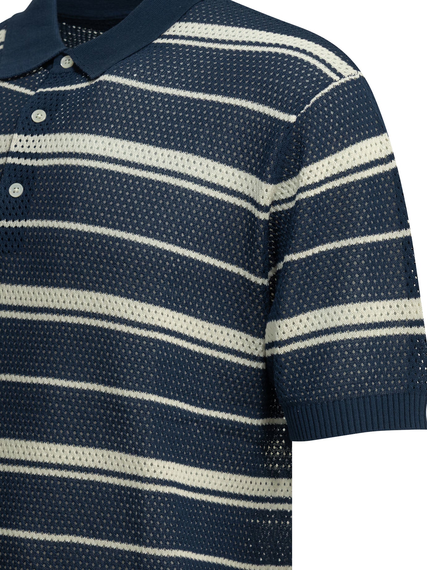 Striped button-down polo shirt Polo shirts