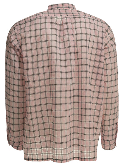 "Open DB Nylon Airy Plaid" Casual Shirt Shirts