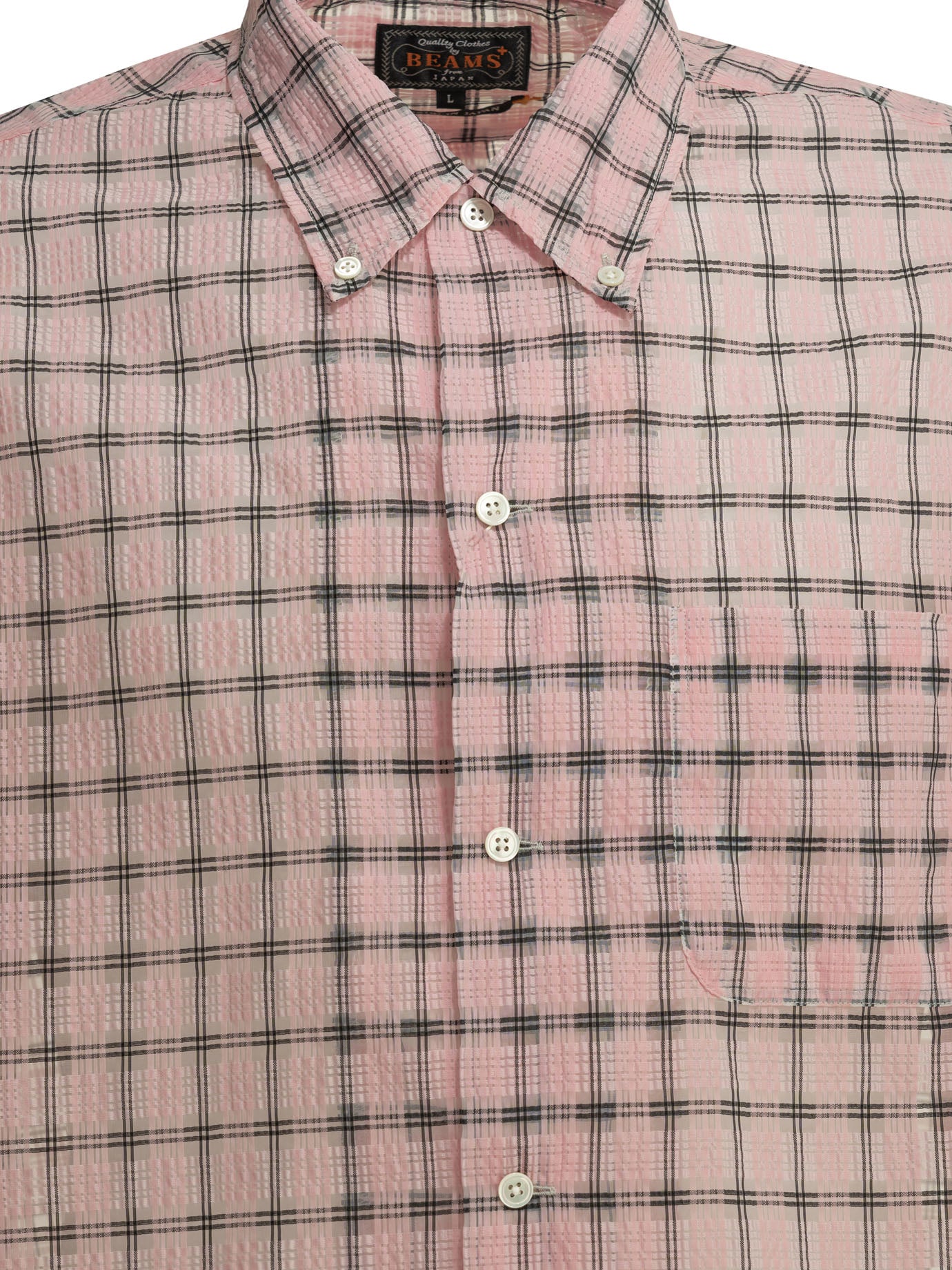 "Open DB Nylon Airy Plaid" Casual Shirt Shirts