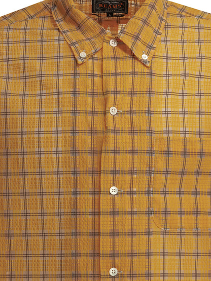 "Open DB Nylon Airy Plaid" Casual Shirt Shirts