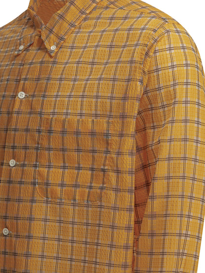 "Open DB Nylon Airy Plaid" Casual Shirt Shirts