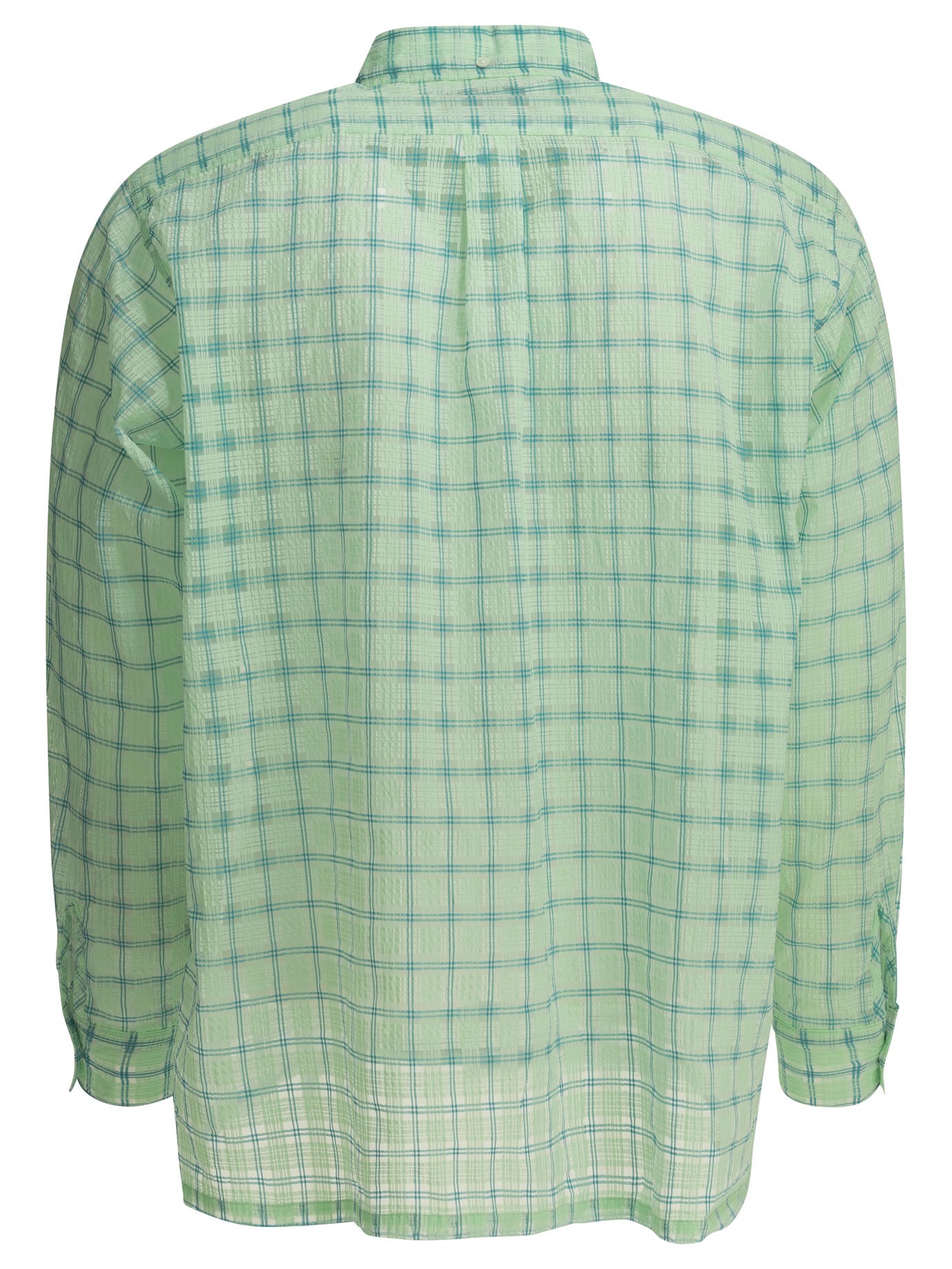 "Open DB Nylon Airy Plaid" Casual Shirt Shirts