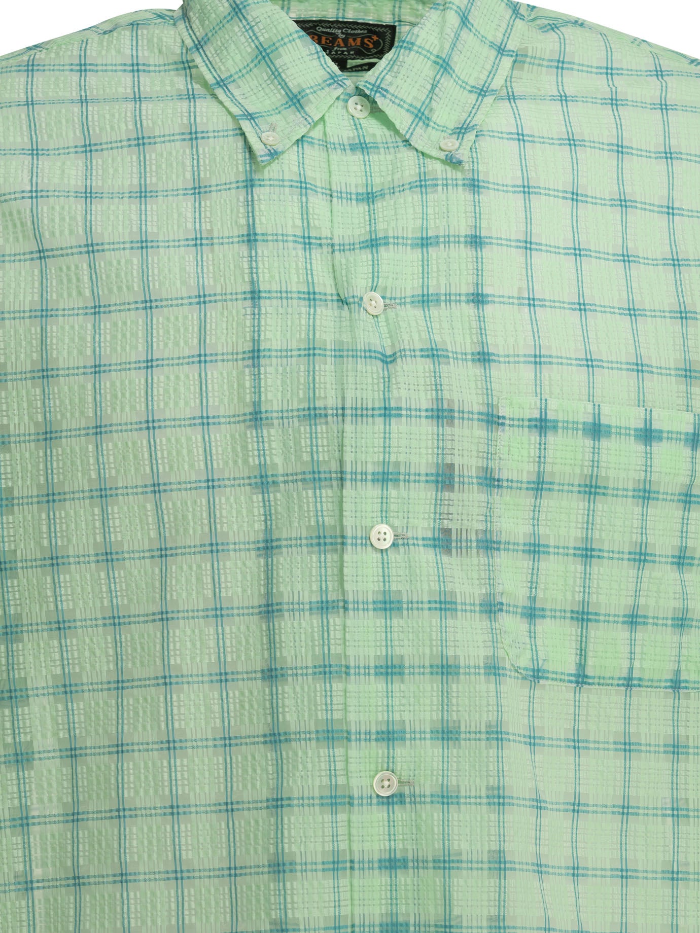 "Open DB Nylon Airy Plaid" Casual Shirt Shirts
