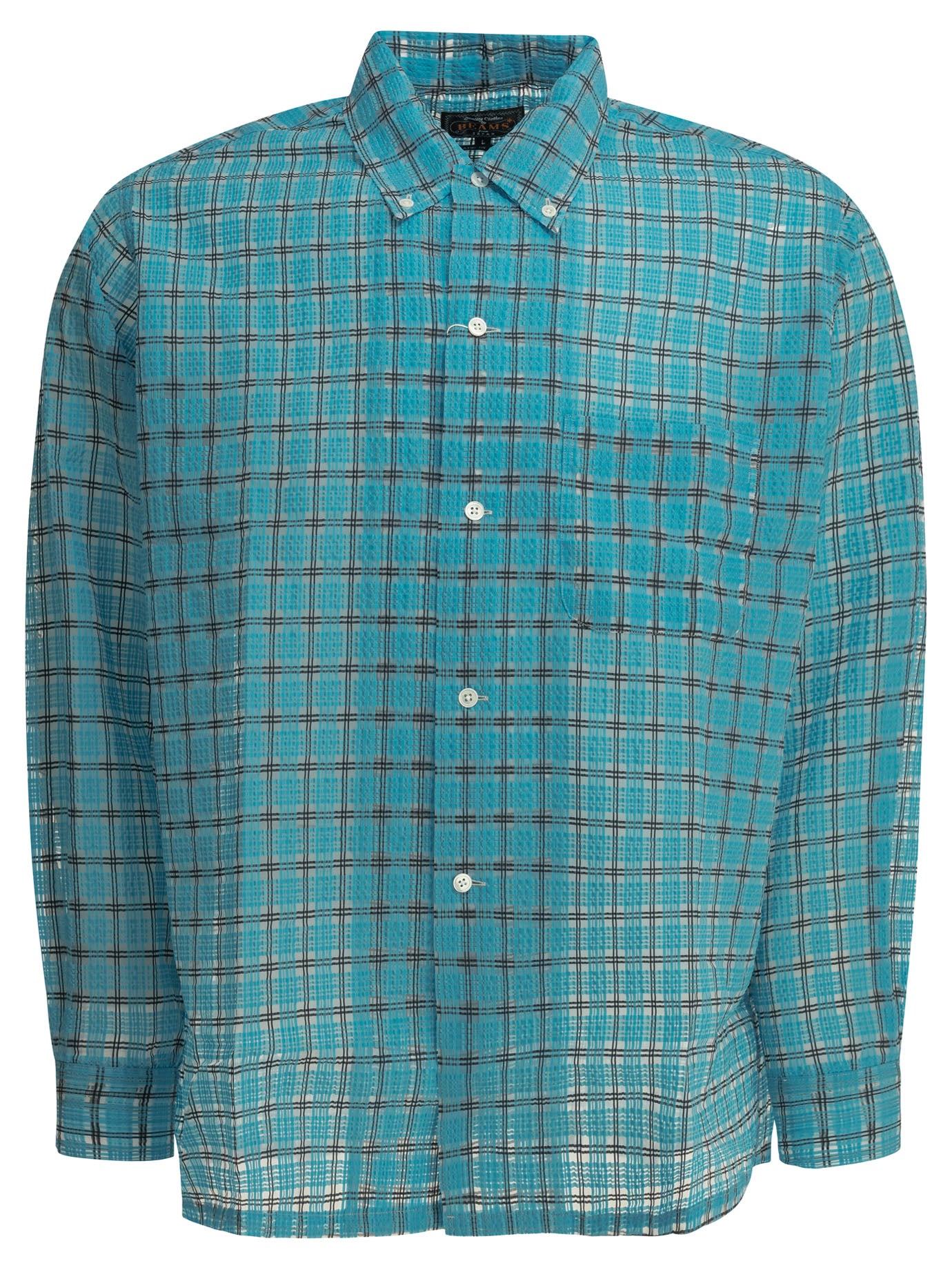 "Open DB Nylon Airy Plaid" Casual Shirt Shirts