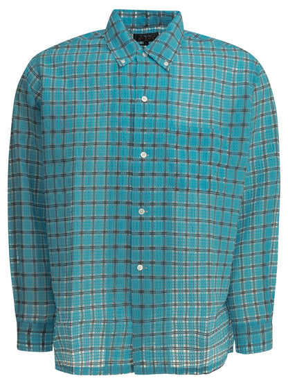 "Open DB Nylon Airy Plaid" Casual Shirt Shirts