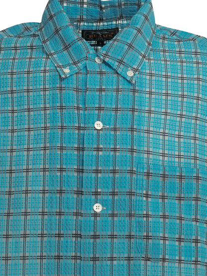 "Open DB Nylon Airy Plaid" Casual Shirt Shirts