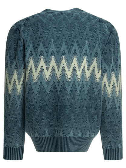 "Indigo Yarn" Cardigan Knitwear