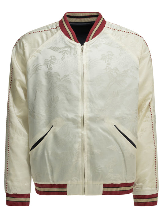 "Oriental" Reversible bomber jacket Jackets and Coats