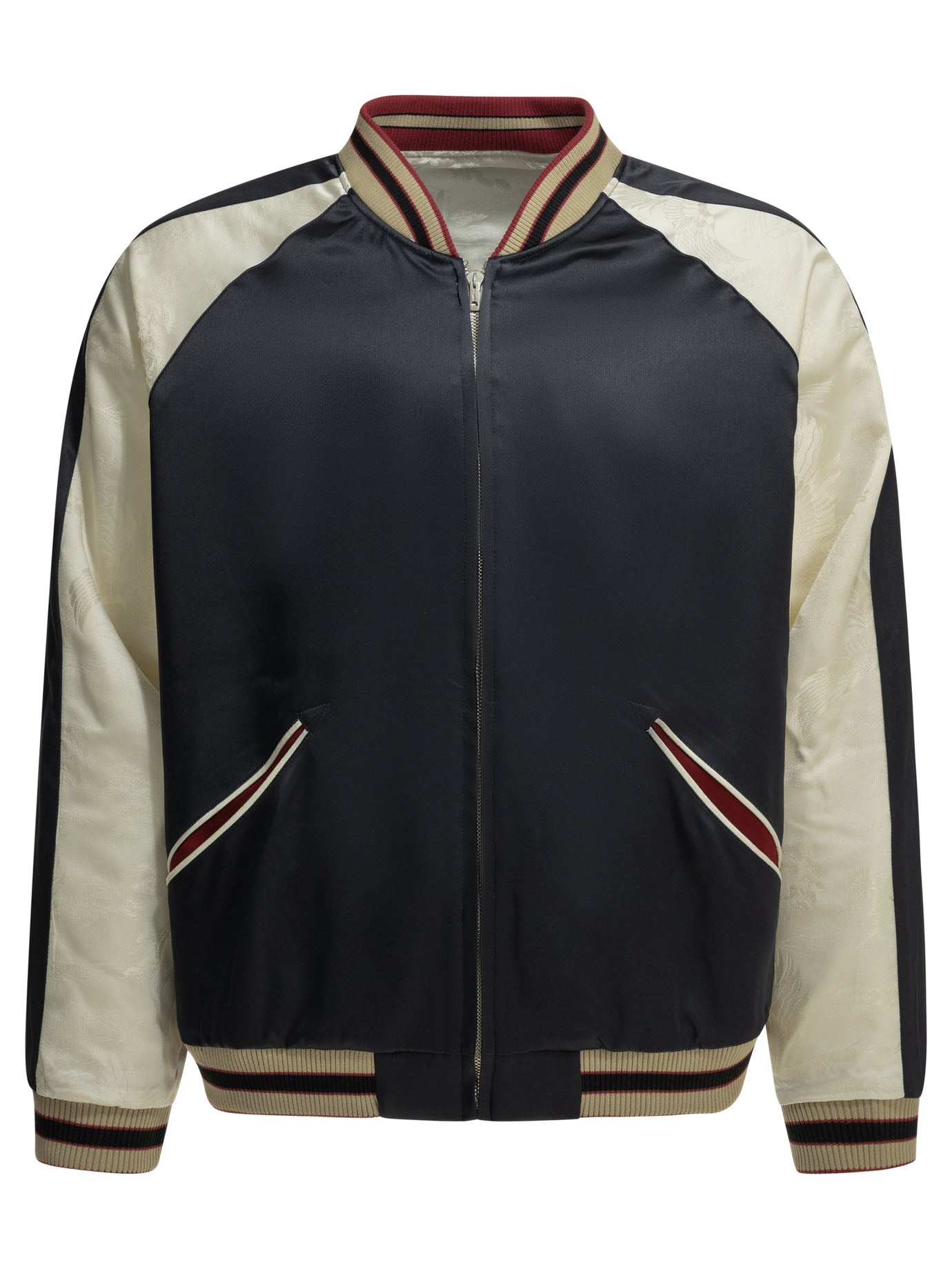 "Oriental" Reversible bomber jacket Jackets and Coats