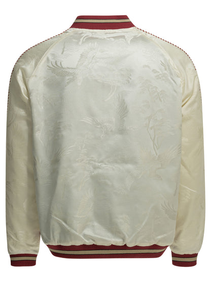 "Oriental" Reversible bomber jacket Jackets and Coats
