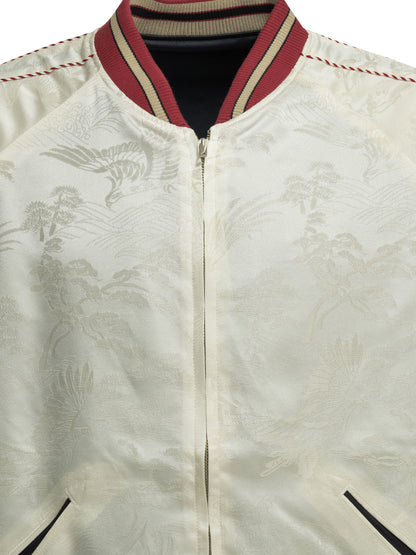"Oriental" Reversible bomber jacket Jackets and Coats