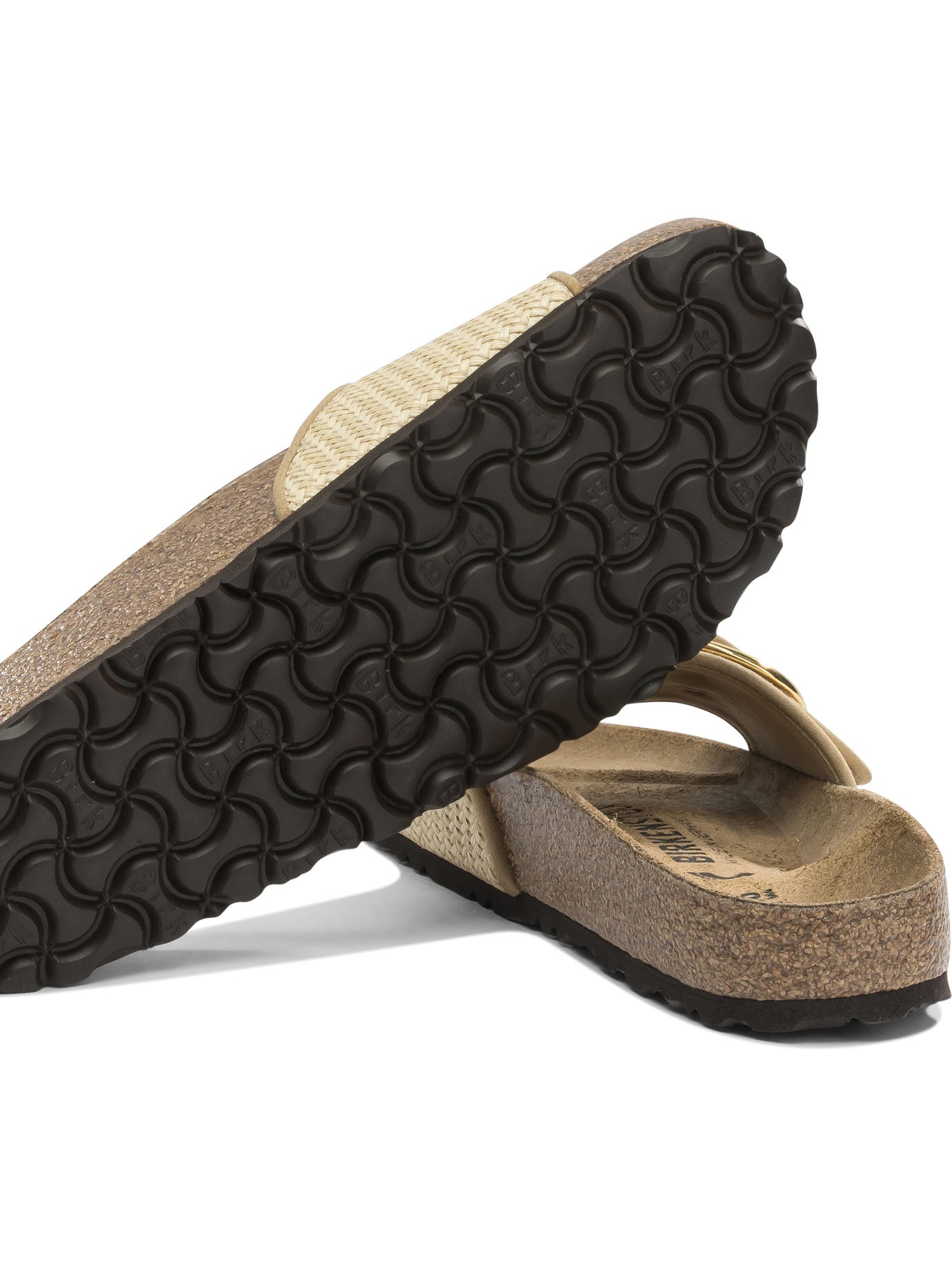 "Madrid Big Buckle" slides Sandals