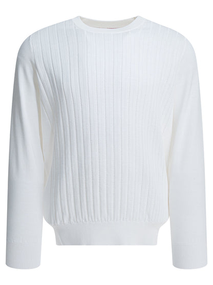 Ribbed crew-neck sweater Knitwear