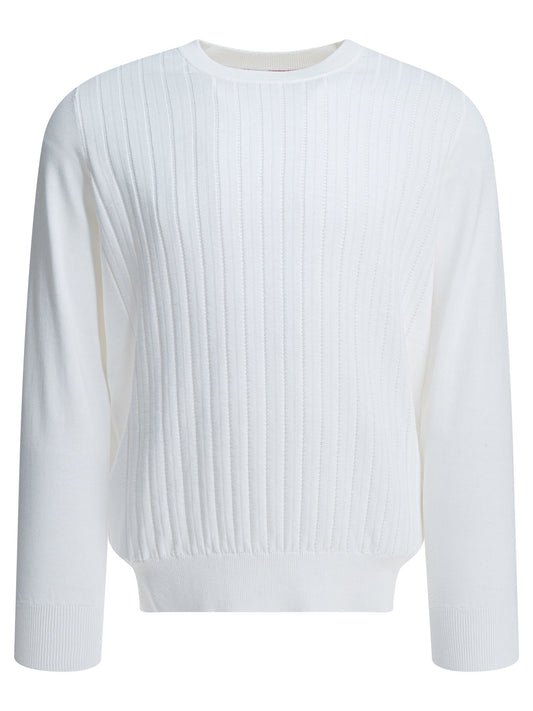 Ribbed crew-neck sweater Knitwear