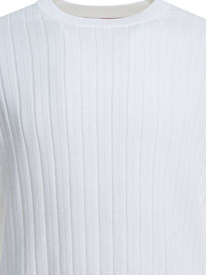 Ribbed crew-neck sweater Knitwear