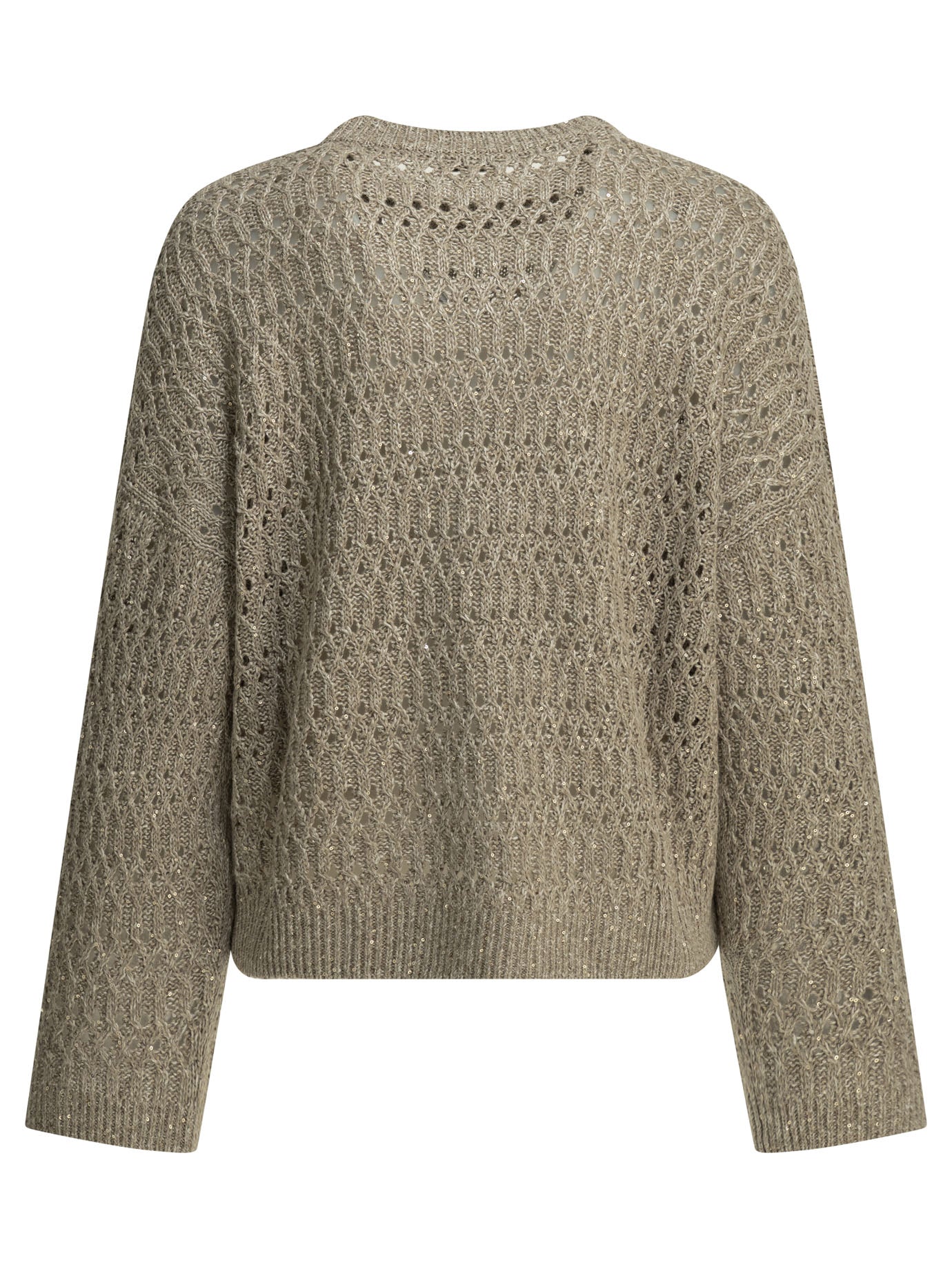 Crewneck sweater with sequins Knitwear