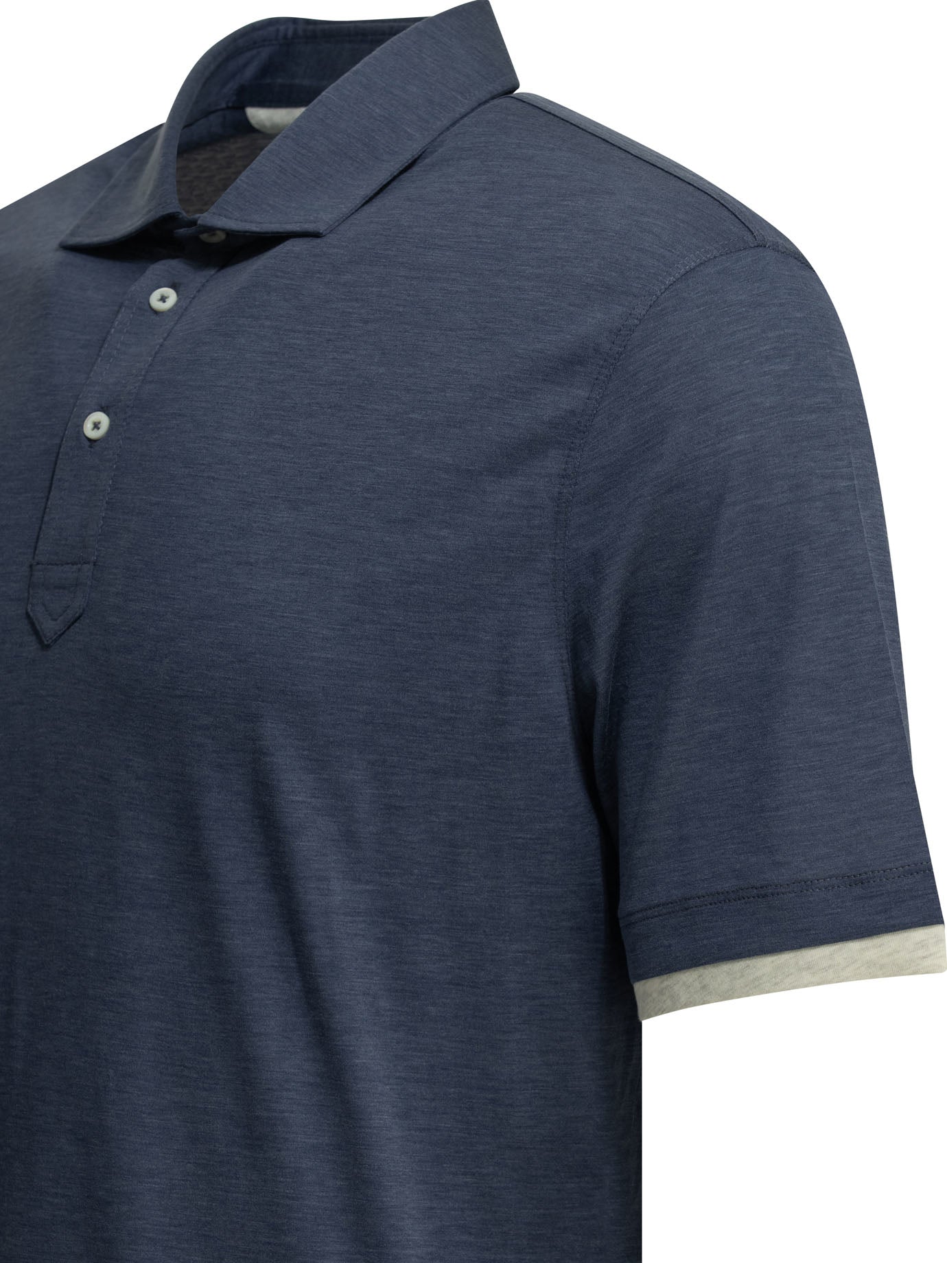 "Faux Layering" Polo shirt with buttons Polo shirts