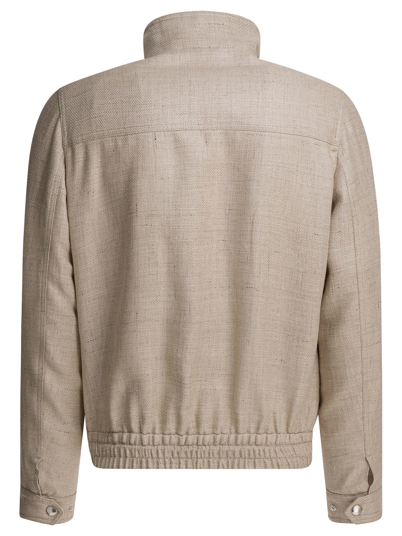 Silk linen and wool hopsack jacket Jackets and Coats