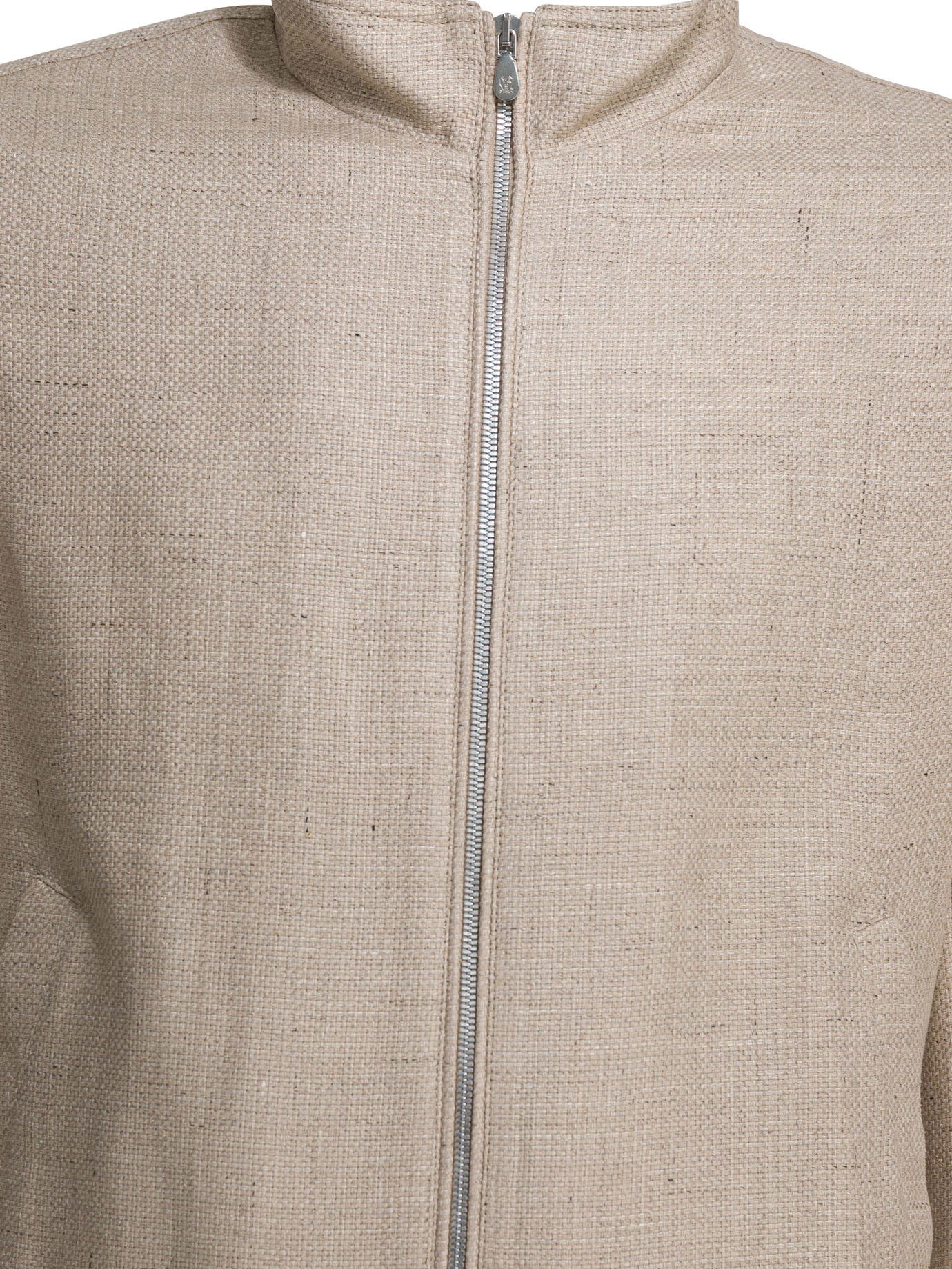 Silk linen and wool hopsack jacket Jackets and Coats