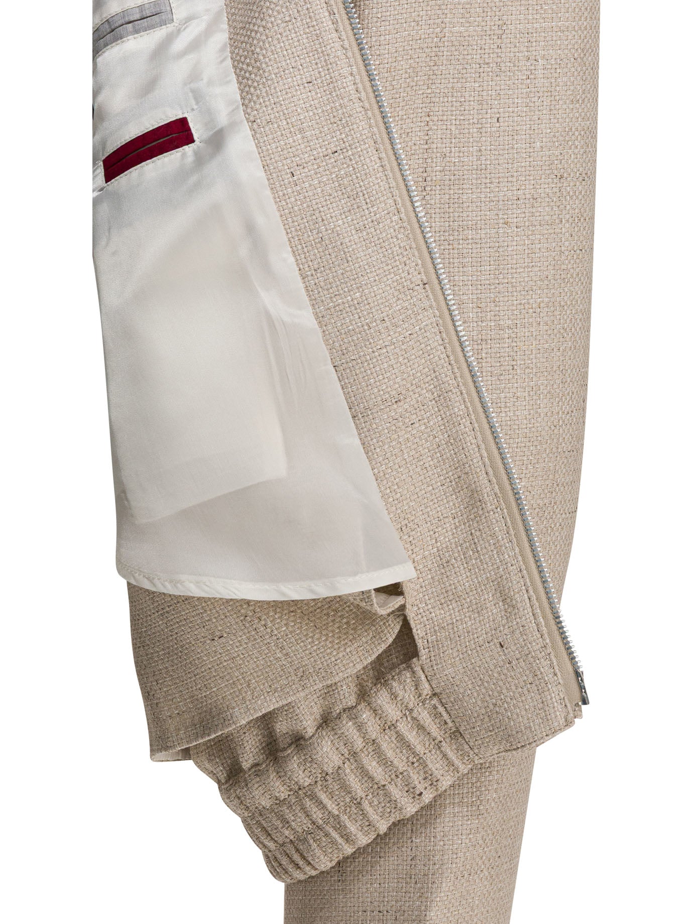 Silk linen and wool hopsack jacket Jackets and Coats