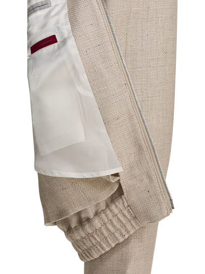 Silk linen and wool hopsack jacket Jackets and Coats