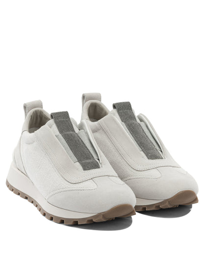 Canvas and suede sneaker with Precious Detail Sneakers & Slip-On