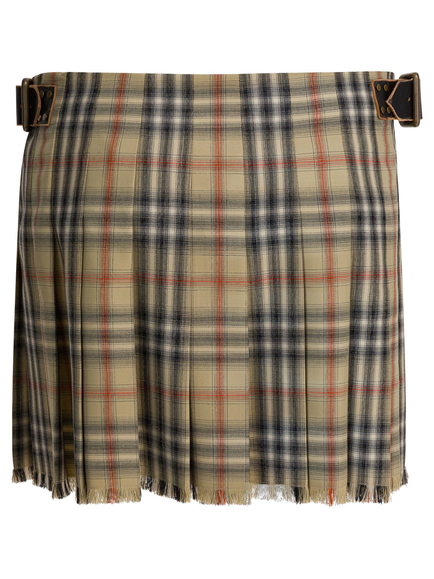 Wool "Check" mini kilt Skirts