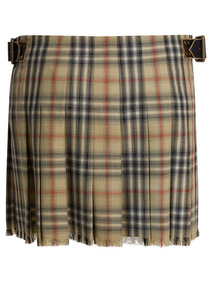 Wool "Check" mini kilt Skirts