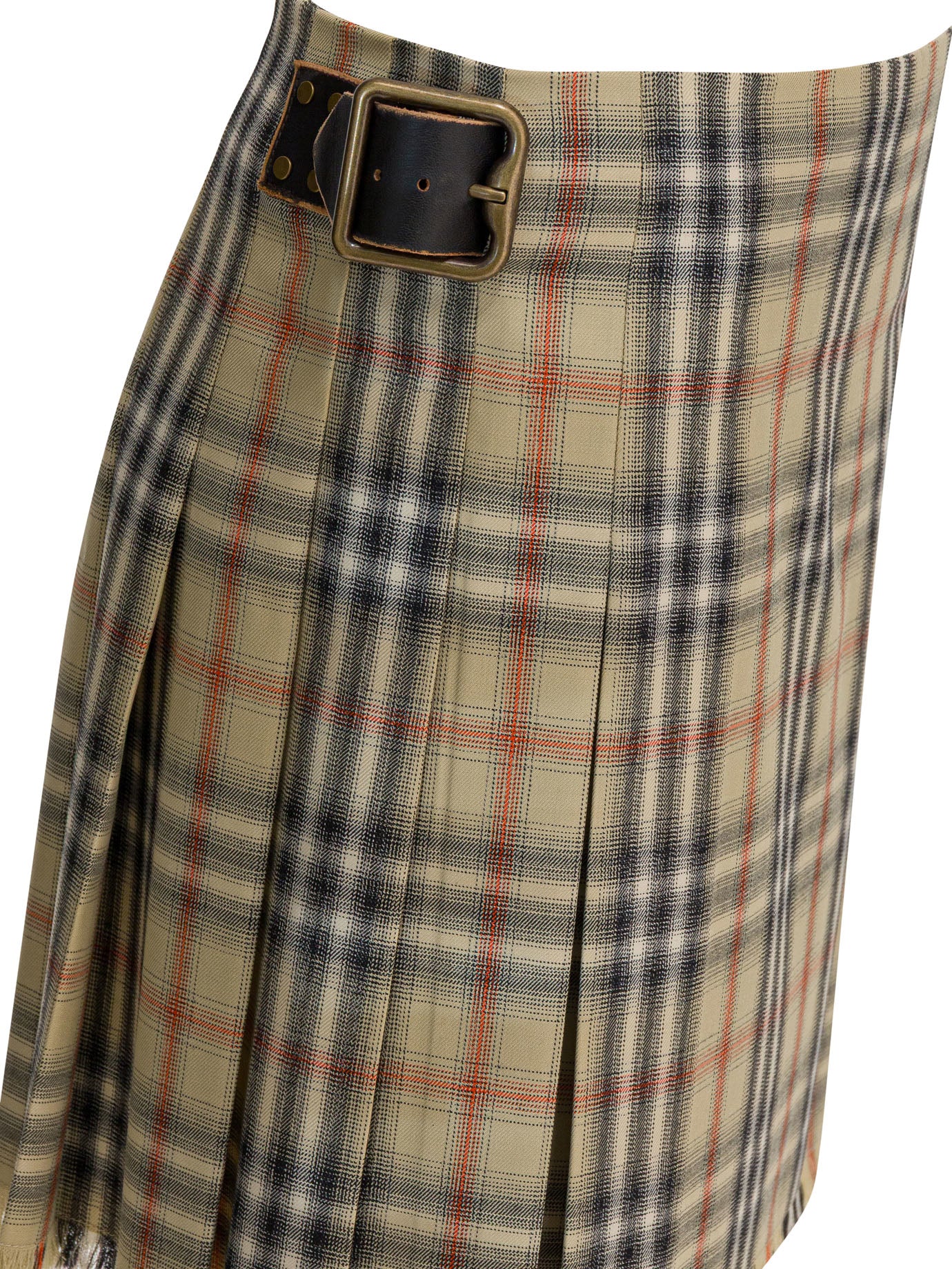 Wool "Check" mini kilt Skirts