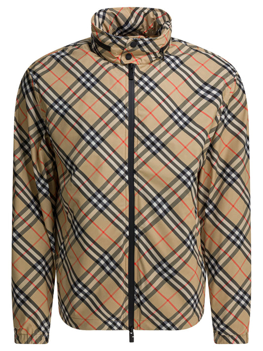 "Check" windbreaker jacket Jackets and Coats