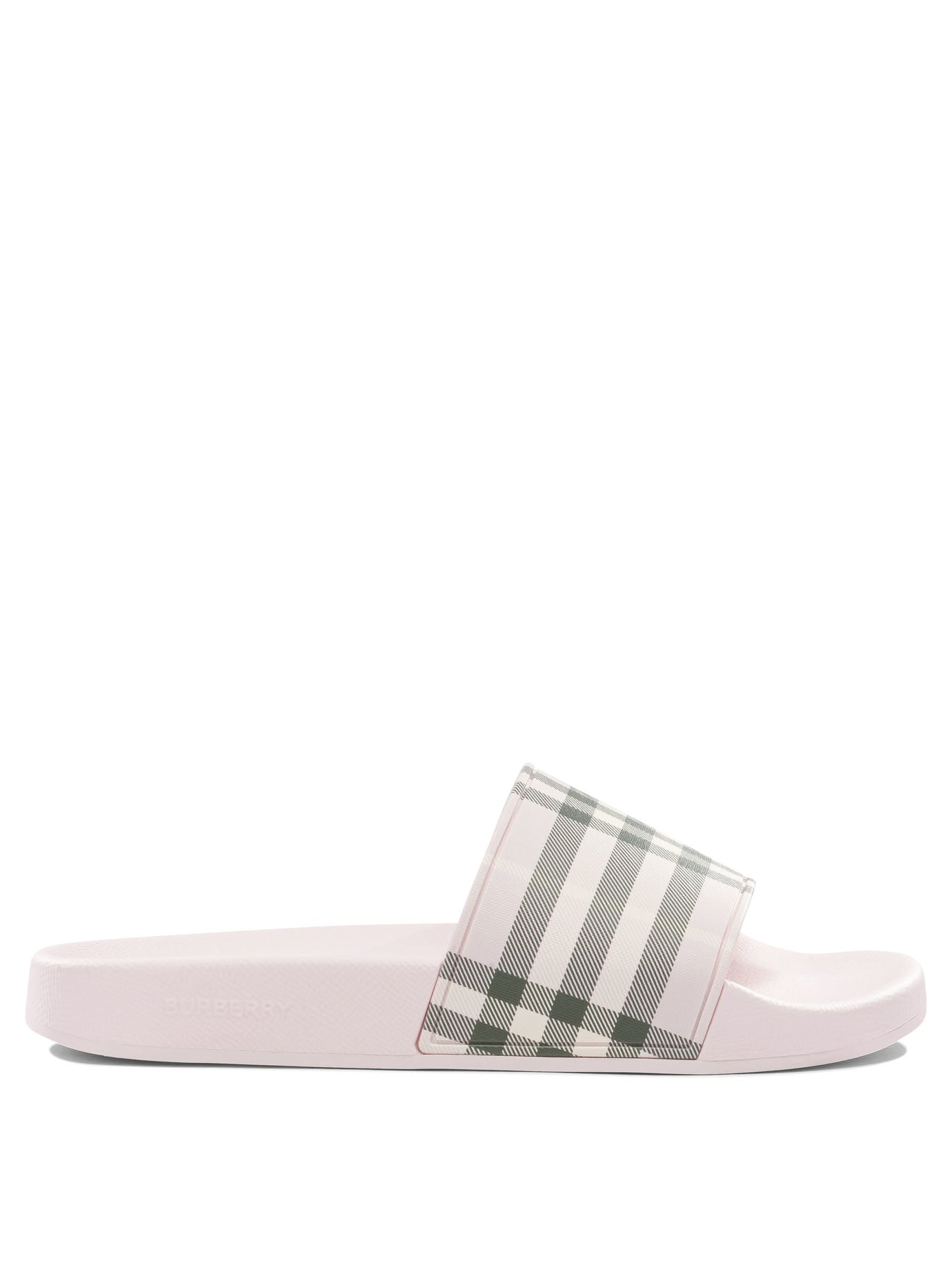 "Check" slide Sandals