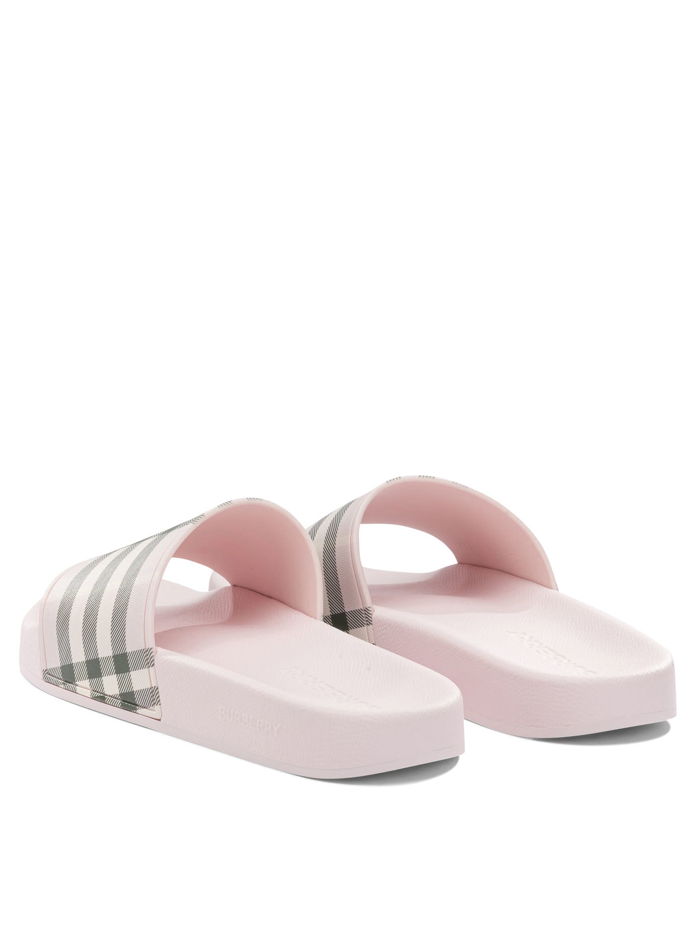 "Check" slide Sandals