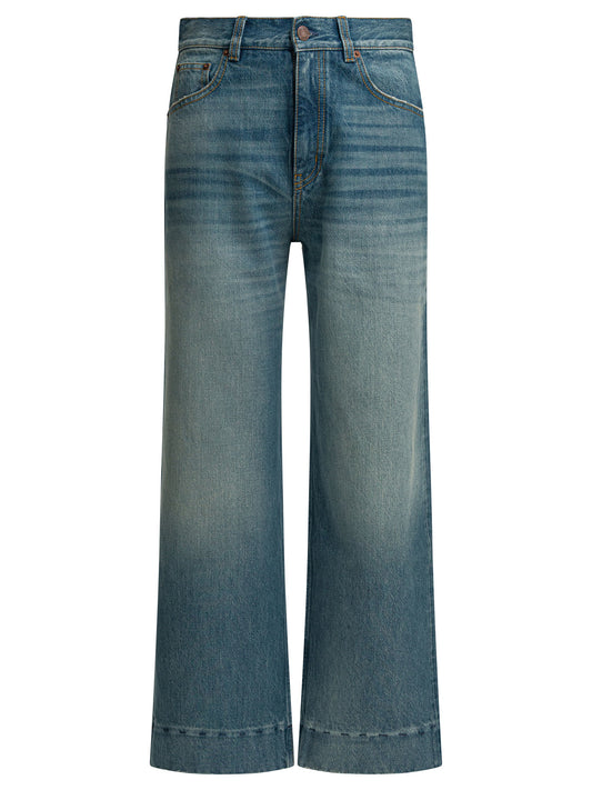 Short wide leg jeans Jeans
