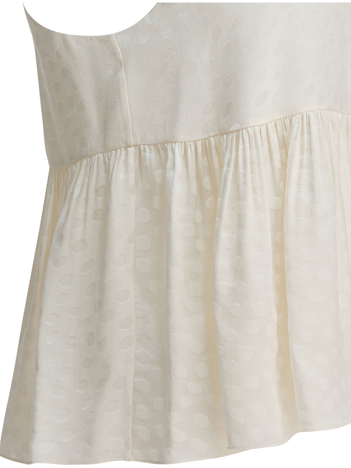 Silk peplum top Tops