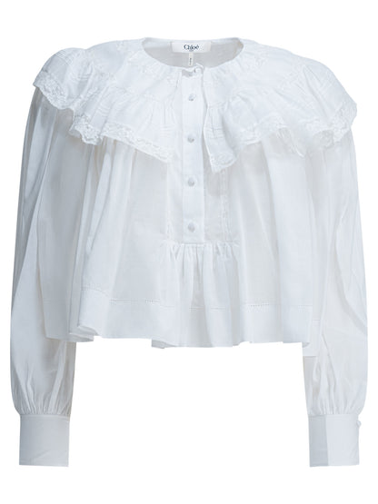 Casual top with ruffles Tops