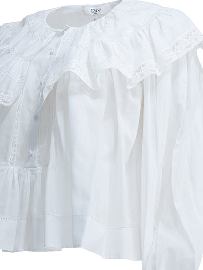 Casual top with ruffles Tops