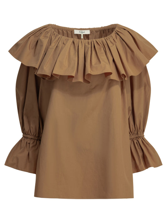 Casual top with ruffles Tops