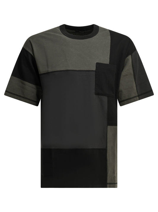 Patchwork crewneck t-shirt T-shirts