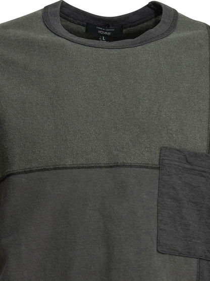 Patchwork crewneck t-shirt T-shirts