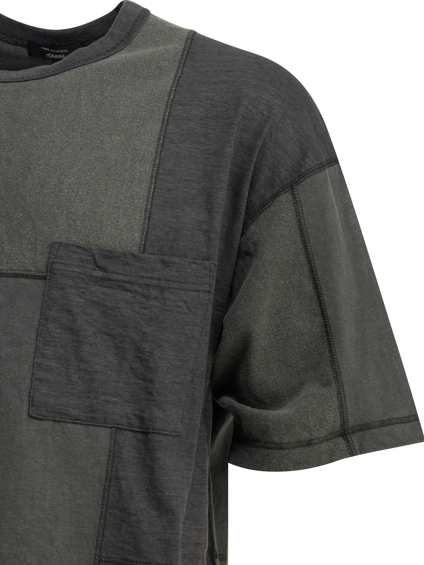 Patchwork crewneck t-shirt T-shirts