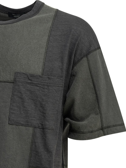 Patchwork crewneck t-shirt T-shirts